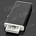 Aluminum Alloy + Plastic 250mAh USB Rechargeable Cigarette Lighter - Black