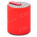 KTS-07 Stylish Mini Bluetooth V2.0 2.0W Stereo Speaker for Iphone / Ipad - Silver + Red + Black