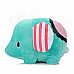 DX2302 Cute Circus Troup Elephant Plush Doll Toy - Green