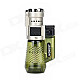 HONEST 363-1 Windproof Triple Flame Butane Jet Lighter - Green + Black + Silver