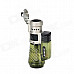 HONEST 363-1 Windproof Triple Flame Butane Jet Lighter - Green + Black + Silver