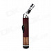 HX Simple Bar Shape Welding Gun / Windproof Butane Jet Lighter w/ Adjustable Head - Claret