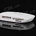 CQT-307 Portable USB 3.0 CF / SD / MMC / TF Card Reader - White