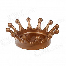 Creative Milk Crown Style Ashtray - Brown