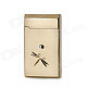 Windproof Dragonfly Pattern Touch Style Electronic Induction Butane Jet Lighter - Golden