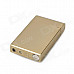 Windproof Dragonfly Pattern Touch Style Electronic Induction Butane Jet Lighter - Golden