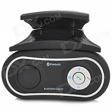 Car Bluetooth v3.0 Hands-Free Telephone System w/ Speaker / Microphone - Black