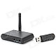 CWA150 2.4GHz Wireless Audio Transmitter + Receiver Adapter Set for Laptop - Black