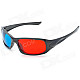 HCBL A56 PC Frame Football Sports 3D Glasses - Red + Black + Blue