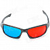 HCBL A56 PC Frame Football Sports 3D Glasses - Red + Black + Blue