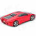 Sports Car Style USB MP3 Player Speaker w/ TF Slot - Red + Black