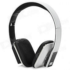 LONEN LB918 Bluetooth 3.0 Headphone w/ Microphone - White + Black + Silver