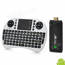 MK809 II Android 4.1.1 Mini PC TV Player w/ Bluetooth / i8 Wireless Keyboard Set - Black