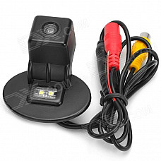 Vehicle Car Rear View Camera w/ 2-LED for Yueda KIA Forte / Verna - Black (12V / NTSC / PAL)