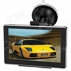 BT-504 5.0" Resistive Screen WinCE 6.0 Car GPS Navigator w/ European Map / 4GB TF - Black