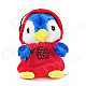 DJ Style Early Learning Penguin Talking Toy for Kids - Red + Blue + White (3 x AAA)