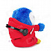 DJ Style Early Learning Penguin Talking Toy for Kids - Red + Blue + White (3 x AAA)