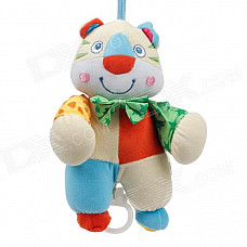 Cute Tiger Baby Crib Hanging Bell Ringing Toy - Beige + Orange + Blue