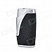 2000 Centigrade Double Blue Flame Butane Jet Lighter - Black + Silver