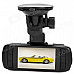 DOD LS400 2.7'' LCD 120 Degree Lens HD 1080P Car DVR Video Recorder w/ 2 LED Night Vision - Black