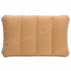 Inflatable Flocking Fabric Protective Waist Cushion - Brown