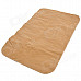 Inflatable Flocking Fabric Protective Waist Cushion - Brown