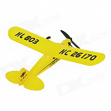 HL803 Drop Resistant 27MHz 2-CH R/C Glider w/ Remote Control - Yellow (6 x AA)