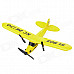 HL803 Drop Resistant 27MHz 2-CH R/C Glider w/ Remote Control - Yellow (6 x AA)