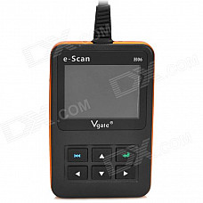 Vgate E-scan H-06 2.8" LCD Screen True Color Display Car Scan Tool - Black + Orange