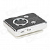 Fashionable 140mAh Li-ion Polymer Mini TF Card MP3 Player w/ Clip - Black + White (16GB Max.)