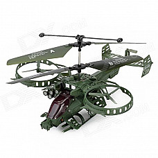 JH WXDJ283-1 3.5-CH IR Remote Control R/C Airplane w/ Gyro - Army Green