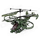 JH WXDJ283-1 3.5-CH IR Remote Control R/C Airplane w/ Gyro - Army Green