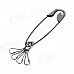 Zinc Alloy Safety Pin Keychain w 4-Hook