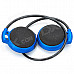 Mini-503 Bluetooth V2.1+ EDR Stereo Behind-the-Neck Headphone - Black + Blue