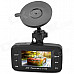 H6000 E610 4X 5.0MP Tri-camera 360 Degree Panoramic Viewing Angle HD Driving Recorder - Black