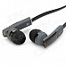 KEENION E810 Super Bass In-Ear Earphone - Black + Deep Grey