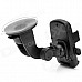 Universal Suction Cup Car GPS / Mobile Phone Plastic Holder - Black