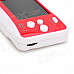 2.5" Handheld Game Console w/ Speaker / Built-in Games - Red + White (256M / 3 x AAA)