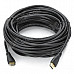 Gold-Plated HDMI 1.4 Male to Male High Definition Video Audio Cable - Black (14.5m)