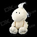 Cute Turtle Short Plush Doll Toy w/ Suction Cup - Beige