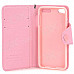 Stylish Protective PU Leather Case w/ Strap for Ipod Touch 5 - Pink