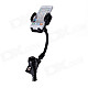 Multi-functional Car Holder w/ USB Car Charger for MP3 / MP4 / Cell Phone / GPS / PDA - Black