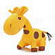 Cute Giraffe Style Foam Particles Filler Doll Toy - Yellow