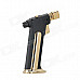 Jobon Windproof 1300'C Butane Gas Jet Stand Lighter for Cigar - Golden + Black