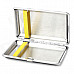 Retro Egyptian Pattern Cigarette Case - Silver + Grey