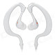 FS-003 Water Resistant Earhook Mega Bass In-Ear Earphones - White (3.5mm Plug / 88cm-Cable)