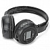 N65 Sports Wireless 1.5" LCD Digital Headphones MP3 Player w/ FM / SD - Black