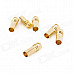 DIY 3.5mm Gold Plated Banana Jack Connectors for Fixed Wing R/C Airplane - Yellow (10 PCS)