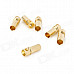 DIY 3.5mm Gold Plated Banana Jack Connectors for Fixed Wing R/C Airplane - Yellow (10 PCS)