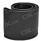 DIY Cow Split Leather Car Steering Wheel Sleeve - Black (37~38cm)